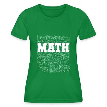 Mathe lustige Sprüche - Frauen Funktions-T-Shirt - Kelly Green - Vorne - AI Model Female 172 dark (172cm)