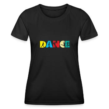 Danse danseuse danseuse danse école de danse - T-shirt sport Femme - noir - Devant - AI Model Female 172 light (172cm)