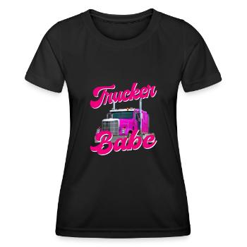 camionneur camionneur bébé hp camion bébé - T-shirt sport Femme - noir - Devant - AI Model Female 172 light (172cm)