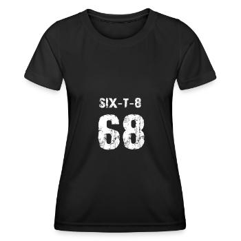 68 Sport Fan or 68th Birthday Jersey 1968 - Women's Functional T-Shirt - black - Front - AI Model Female 172 light (172cm)