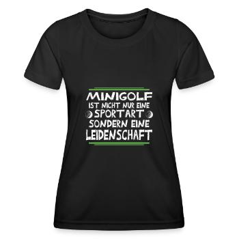 golf - Women's Functional T-Shirt - black - Front - AI Model Female 172 light (172cm)