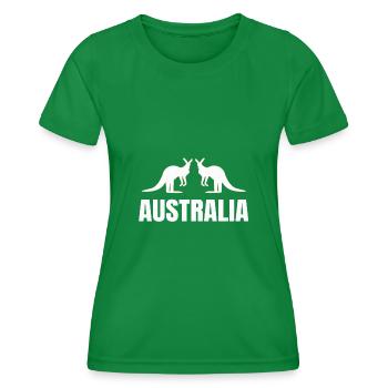 Australia - Women's Functional T-Shirt - kelly green - Front - AI Model Female 172 dark (172cm)