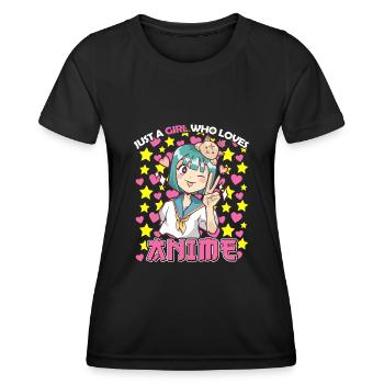 Anime Fan Japanese Culture Manga if it doesnt - Women's Functional T-Shirt - black - Front - AI Model Female 172 light (172cm)