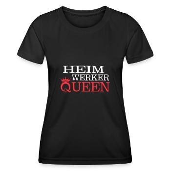 Heimwerker Queen - Frauen Funktions-T-Shirt - Schwarz - Vorne - AI Model Female 172 light (172cm)