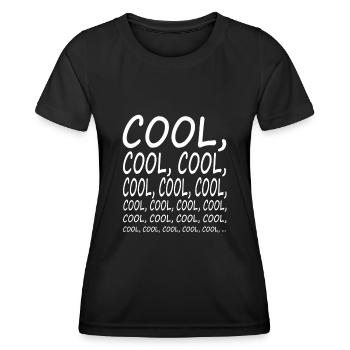 COOL drôles 99 Déclaration hommes femmes - T-shirt sport Femme - noir - Devant - AI Model Female 172 light (172cm)