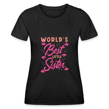 Weltbeste Schwester - Frauen Funktions-T-Shirt - Schwarz - Vorne - AI Model Female 172 light (172cm)