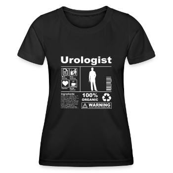 Urologist Product Description - Frauen Funktions-T-Shirt - Schwarz - Vorne - AI Model Female 172 light (172cm)