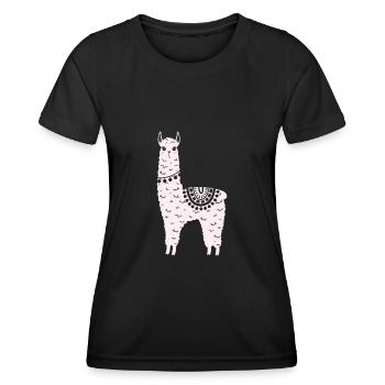 Alpaca - Women's Functional T-Shirt - black - Front - AI Model Female 172 light (172cm)