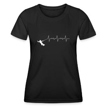 Wakeboard Kitesurf - T-shirt sport Femme - noir - Devant - AI Model Female 172 light (172cm)