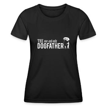 Dogfather Maltese Dog Dad Dog Gift - T-shirt sport Femme - noir - Devant - AI Model Female 172 light (172cm)
