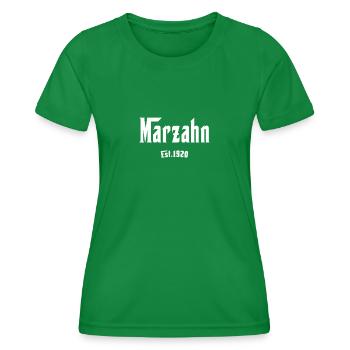 Berlin Tshirt Ostbezirk Marzahn Berliner Original - Frauen Funktions-T-Shirt - Kelly Green - Vorne - AI Model Female 172 dark (172cm)