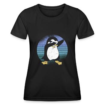 Costume de pingouin, pingouins, pingouins - T-shirt sport Femme - noir - Devant - AI Model Female 172 light (172cm)