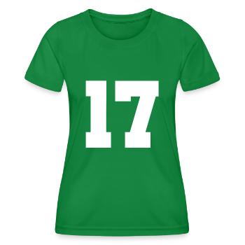17 - Women's Functional T-Shirt - kelly green - Front - AI Model Female 172 dark (172cm)