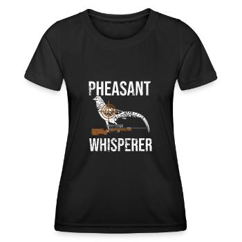 Pheasant Whisperer | Pheasant hunt Pheasant hunters - Women's Functional T-Shirt - black - Front - AI Model Female 172 light (172cm)