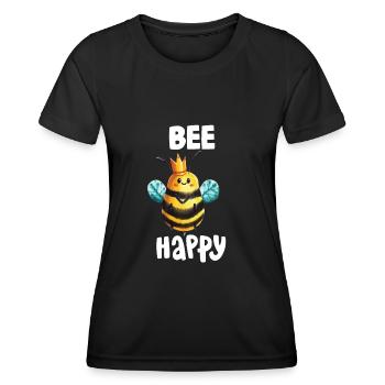 Déguisement de déguisement de clown abeilles carnaval - T-shirt sport Femme - noir - Devant - AI Model Female 172 light (172cm)