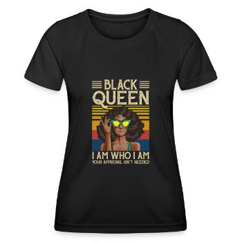 Black Queen - T-shirt sport Femme - noir - Devant - AI Model Female 172 light (172cm)