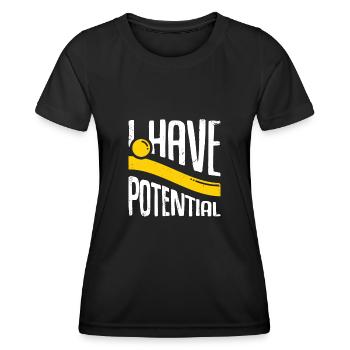 Lustiges Physik Physiker Physiklehrer Geschenk - Frauen Funktions-T-Shirt - Schwarz - Vorne - AI Model Female 172 light (172cm)