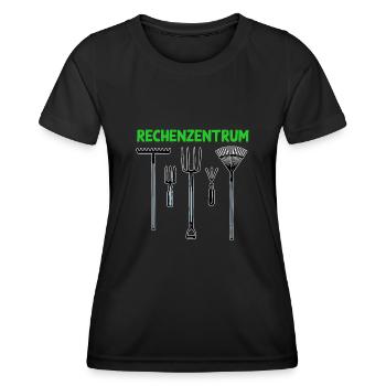Rechenzentrum Garten Rechen Geschenk Für - Frauen Funktions-T-Shirt - Schwarz - Vorne - AI Model Female 172 light (172cm)