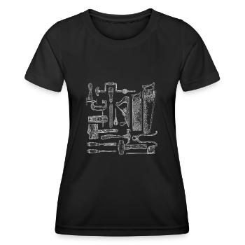 Carpenter Tools - Women's Functional T-Shirt - black - Front - AI Model Female 172 light (172cm)