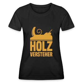 Wood understands carpenter joiner - Women's Functional T-Shirt - black - Front - AI Model Female 172 light (172cm)