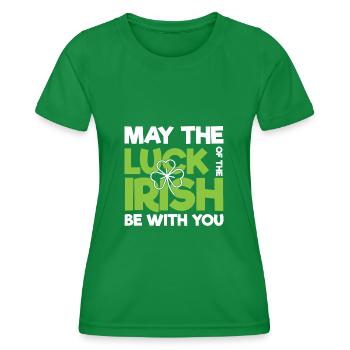 Irlande - T-shirt sport Femme - vert - Devant - AI Model Female 172 dark (172cm)