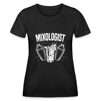 Barman cadeau Barman Barkeeping - T-shirt sport Femme - noir - Devant - AI Model Female 172 light (172cm)