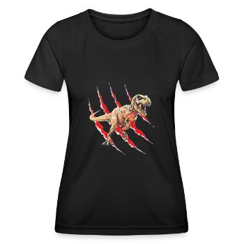 Tyrannosaurus Rex - Women's Functional T-Shirt - black - Front - AI Model Female 172 light (172cm)