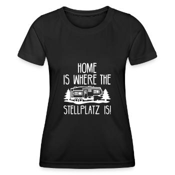 home is where the pitch is - Women's Functional T-Shirt - black - Front - AI Model Female 172 light (172cm)