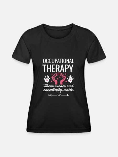 Ergotherapeutin Geschenk | Ergotherapie Therapeut - Funktionsshirt til damer - sort