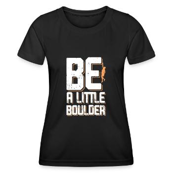 Bouldering escalade - T-shirt sport Femme - noir - Devant - AI Model Female 172 light (172cm)