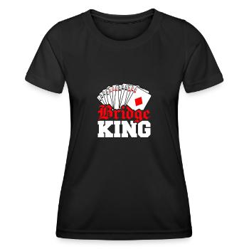 Bridge King - Frauen Funktions-T-Shirt - Schwarz - Vorne - AI Model Female 172 light (172cm)