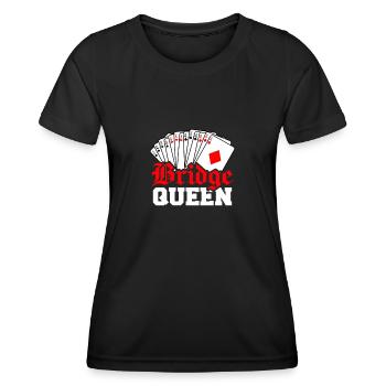 Bridge Queen - Frauen Funktions-T-Shirt - Schwarz - Vorne - AI Model Female 172 light (172cm)