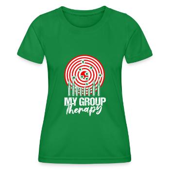 Les armes à feu, pas de tir - T-shirt sport Femme - vert - Devant - AI Model Female 172 dark (172cm)
