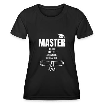 Master Abschluss 2021 Studium Universität - Frauen Funktions-T-Shirt - Schwarz - Vorne - AI Model Female 172 light (172cm)