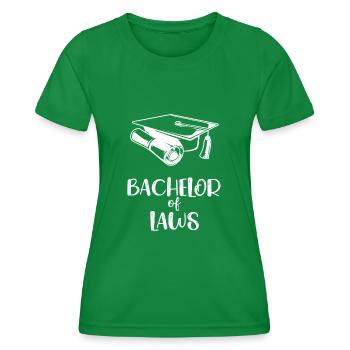 Bachelor of Law Degree 2021 University - Women's Functional T-Shirt - kelly green - Front - AI Model Female 172 dark (172cm)