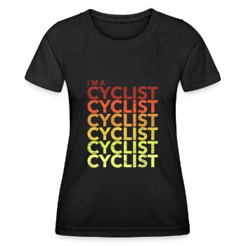 I'm A Cyclist I'm A Cyclist - Frauen Funktions-T-Shirt - Schwarz - Vorne - AI Model Female 172 light (172cm)