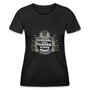 Guitarist, guitarist Guitar - Women's Functional T-Shirt - black - Front - AI Model Female 172 light (172cm)