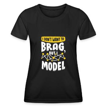 Lustiges Datenwissenschaftler Geschenk - Frauen Funktions-T-Shirt - Schwarz - Vorne - AI Model Female 172 light (172cm)