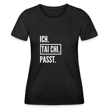 Tai Chi Geschenk - Frauen Funktions-T-Shirt - Schwarz - Vorne - AI Model Female 172 light (172cm)