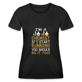 Chemist - Women's Functional T-Shirt - black - Front - AI Model Female 172 light (172cm)