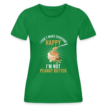Beurre d’arachide - T-shirt sport Femme - vert - Devant - AI Model Female 172 dark (172cm)