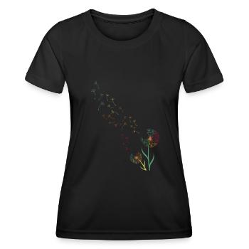 Pissenlit - T-shirt sport Femme - noir - Devant - AI Model Female 172 light (172cm)