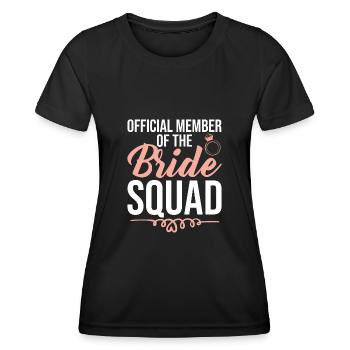 Bride Squad Member - T-shirt sport Femme - noir - Devant - AI Model Female 172 light (172cm)