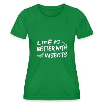 Insekten - Frauen Funktions-T-Shirt - Kelly Green - Vorne - AI Model Female 172 dark (172cm)
