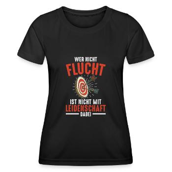 Bogenschützen Pfeil & Bogen Geschenk - Frauen Funktions-T-Shirt - Schwarz - Vorne - AI Model Female 172 light (172cm)