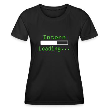 Nerdy Intern Tea - Women's Functional T-Shirt - black - Front - AI Model Female 172 light (172cm)