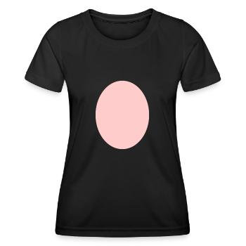 Kreis Pink - Frauen Funktions-T-Shirt - Schwarz - Vorne - AI Model Female 172 light (172cm)