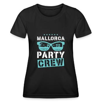 Mallorca Party Crew - T-shirt sport Femme - noir - Devant - AI Model Female 172 light (172cm)