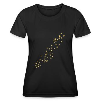 Shooting Star Star Stars - Women's Functional T-Shirt - black - Front - AI Model Female 172 light (172cm)
