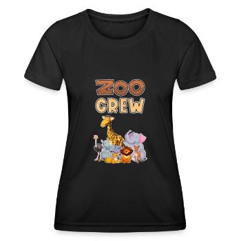 Zoo Crew Zoo Excursion Enfants - T-shirt sport Femme - noir - Devant - AI Model Female 172 light (172cm)